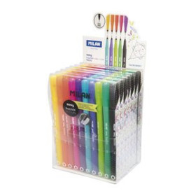 Rotuladores de colores ROTULADOR  MILAN SWAY FINELINER 0.4 mm EXPOSITOR de 7 ESTUCHES (10 rotul x estuche)