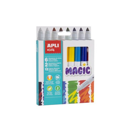 Rotuladores de colores ROTULADOR APLI MAGIC   ESTUCHE de 8
