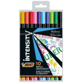 Rotuladores de fibra ROTULADOR BIC INTENSITY FINE BLISTER DE 10