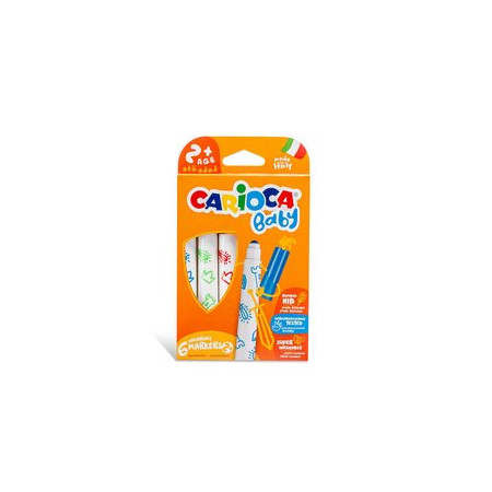 Rotuladores de colores ROTULADOR CARIOCA BABY MARKER ESTUCHE de 6