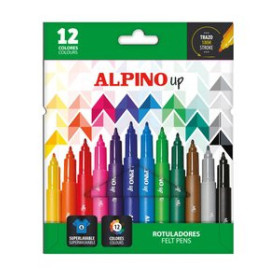 Rotuladores de colores ROTULADOR FIBRA ALPINO UP 1mm  ESTUCHE de 12
