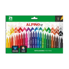 Rotuladores de colores ROTULADOR FIBRA ALPINO UP 1mm  ESTUCHE de 24