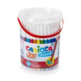 Rotuladores de colores ROTULADOR FIBRA CARIOCA JOY SUPERLAVABLE BOTE de 100