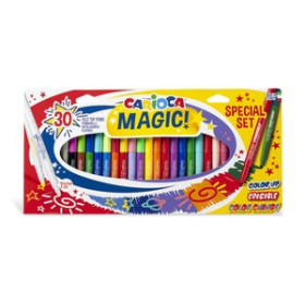 Rotuladores de colores ROTULADOR FIBRA CARIOCA MAGIC MARKERS ESPECIAL CAJA de 30