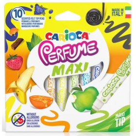 Rotuladores de colores ROTULADOR FIBRA CARIOCA PERFUME MAXI CAJA de 10