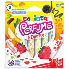 Rotuladores de colores ROTULADOR FIBRA CARIOCA PERFUME STAMPS CAJA de 8