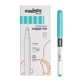Rotuladores de colores ROTULADOR FIBRA CARIOCA PLUS CAJA de 12 TURQUESA