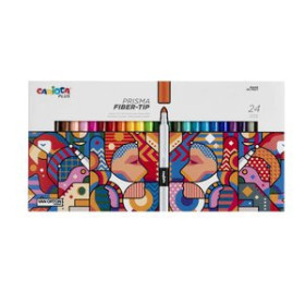 Rotuladores de colores ROTULADOR FIBRA CARIOCA PLUS CAJA de 24