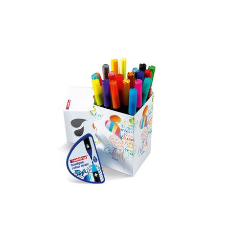 Rotuladores punta pincel ROTULADOR FIBRA EDDING 1340 BRUSHPEN HAPPY BOX DE 20