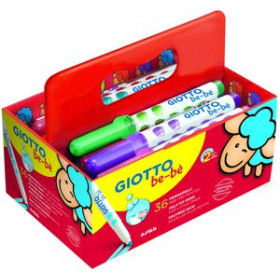 Rotuladores de colores ROTULADOR FIBRA GIOTTO BEBE SUPER de 36 SCHOOLPACK