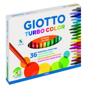 Rotuladores de colores ROTULADOR FIBRA GIOTTO TURBO COLOR  ESTUCHE de 36