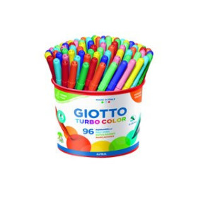 Rotuladores de colores ROTULADOR FIBRA GIOTTO TURBO COLOR BOTE de 96 (8x12 col.)
