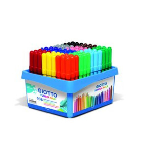 Rotuladores de colores ROTULADOR FIBRA GIOTTO TURBO MAXI SCHOOL PACK de 108 (9x12 col.)