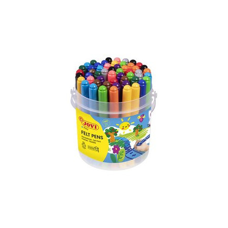 Rotuladores de colores ROTULADOR FIBRA JOVI MAXI BOTE de 48