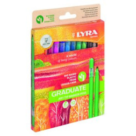 Rotuladores de colores ROTULADOR FIBRA LYRA GRADUATE ART TIP ESTUCHE de 12