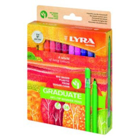 Rotuladores de colores ROTULADOR FIBRA LYRA GRADUATE ART TIP ESTUCHE de 24