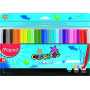 Rotuladores de colores ROTULADOR FIBRA MAPED COLOR´PEPS OCEAN ESTUCHE de 24