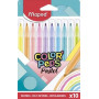 Rotuladores de colores ROTULADOR FIBRA MAPED COLOR´PEPS PASTEL ESTUCHE de 10