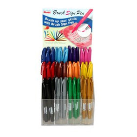 Rotuladores de fibra ROTULADOR FIBRA PENTEL TOUCH SURTIDO EXPOSITOR de 75