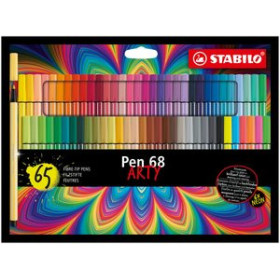 Rotuladores de colores ROTULADOR FIBRA STABILO PEN 68 ARTY LINE ESTUCHE CARTON DE 65