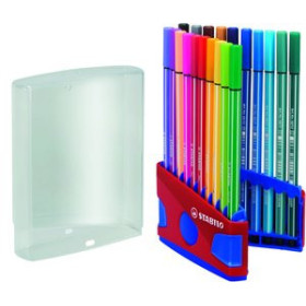 Rotuladores de fibra ROTULADOR FIBRA STABILO PEN 68 ESTUCHE COLOR PARADE de 20