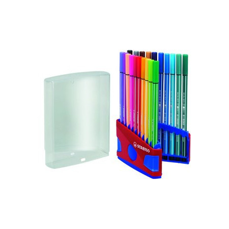 Rotuladores de fibra ROTULADOR FIBRA STABILO PEN 68 ESTUCHE COLOR PARADE de 20