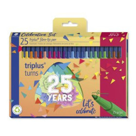 Rotuladores de colores ROTULADOR FIBRA STAEDTLER  323 TRIPLUS COLOR ESTUCHE de 25
