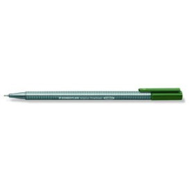 Rotuladores de fibra ROTULADOR FIBRA STAEDTLER  334 TRIPLUS FINELINER   VERDE OSCURO