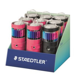 Rotuladores de colores ROTULADOR FIBRA STAEDTLER  334 TRIPLUS FINELINER ENROLLABLE 20pz EXPOSITOR DE 9