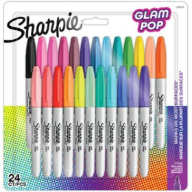 Rotuladores permanentes ROTULADOR PERMANENTE SHARPIE FINE GLAM POP BLISTER de 24