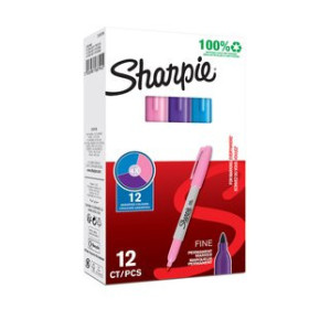 Rotuladores permanentes ROTULADOR PERMANENTE SHARPIE FINE SURTIDO CAJA DE 12