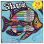 Rotuladores permanentes ROTULADOR PERMANENTE SHARPIE FINE&ULTRA FINE BIG PACK PEZ CAJA REGALO DE 28