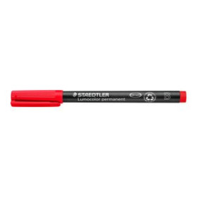 Rotuladores permanentes ROTULADOR PERMANENTE STAEDTLER 314 LUMOCOLOR BISELADO ROJO