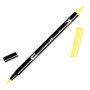 Rotuladores de colores ROTULADOR TOMBOW DOBLE PUNTA PINCEL AMARILLO PALIDO