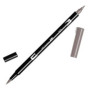 Rotuladores de colores ROTULADOR TOMBOW DOBLE PUNTA PINCEL GRIS CALIDO 2