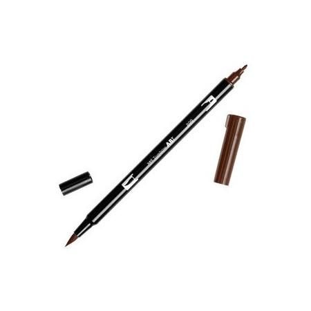 Rotuladores de colores ROTULADOR TOMBOW DOBLE PUNTA PINCEL MADERA