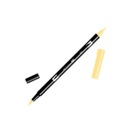 Rotuladores de colores ROTULADOR TOMBOW DOBLE PUNTA PINCEL OCRE CLARO