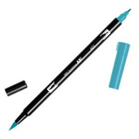Rotuladores de colores ROTULADOR TOMBOW DOBLE PUNTA PINCEL TIKI TEAL
