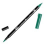 Rotuladores de colores ROTULADOR TOMBOW DOBLE PUNTA PINCEL VERDE MAR