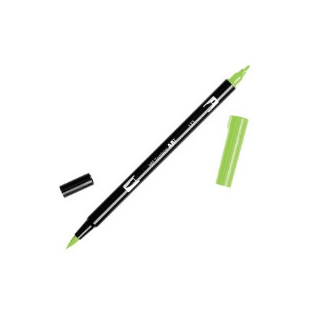 Rotuladores de colores ROTULADOR TOMBOW DOBLE PUNTA PINCEL VERDE SAUCE