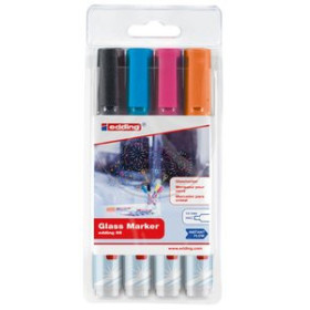 Marcadores de tiza líquida ROTUL.EDDING 95 PARA CRISTAL B/4