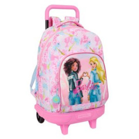 Diseño y licencias SAFTA 2025 (ENERO)-BARBIE "PAINTERLY" MOCHILA GRANDE CON RUEDAS COMPACT