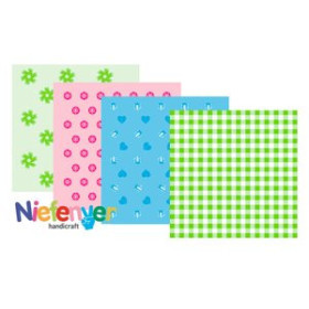 Cartulina impresa SCRAPBOOKING CARTULINA NIEFENVER IMPRESA 24x32 cm 180gr. AZUL-1 (4 mod.) BLISTER de 8