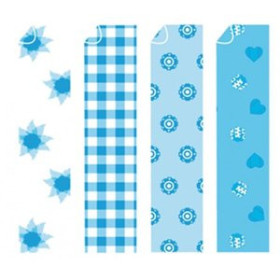 Cartulina impresa SCRAPBOOKING CARTULINA NIEFENVER IMPRESA 24x32 cm 180gr. AZUL-2 (4 mod.) BLISTER de 8
