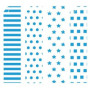 Cartulina impresa SCRAPBOOKING CARTULINA NIEFENVER IMPRESA 24x32 cm 180gr. AZUL-3 (4 mod.) BLISTER de 8