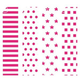 Cartulina impresa SCRAPBOOKING CARTULINA NIEFENVER IMPRESA 24x32 cm 180gr. ROSA-3 (4 mod.) BLISTER de 8