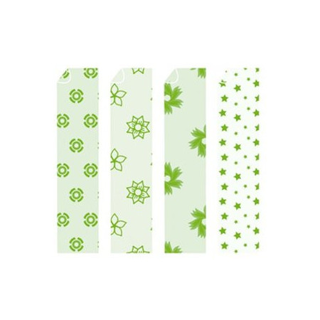 Cartulina impresa SCRAPBOOKING CARTULINA NIEFENVER IMPRESA 24x32 cm 180gr. VERDE-1 (4 mod.) BLISTER de 8