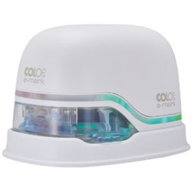 Imprentilla y lápiz impresor SELLO COLOP ELECTRONICO E-MARK MONTURA BLANCA