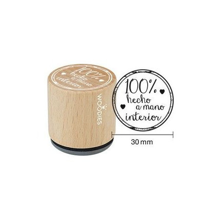 Sellos SELLO COLOP WOODIES Ø30mm CAUCHO GRIS "100% HECHO A MANO" INTERIOR
