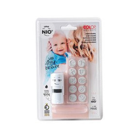 Sellos SELLO ent.AUT. COLOP PRINTER LITTLE NIO Ø17mm CON 10 GOMAS INTERCAMBIABLES CON MOTIVOS PARA BEBES. GRIS (154572)